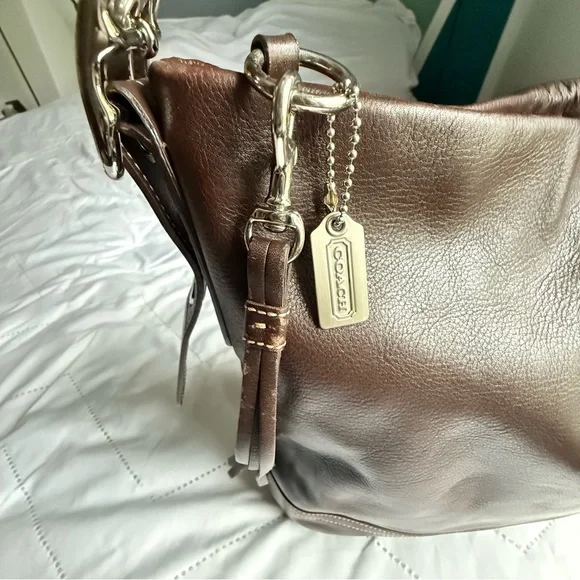 Coach Legacy Leather Hobo Bag – Dark Brown Leather | Adjustable Strap - Picture 6 of 11